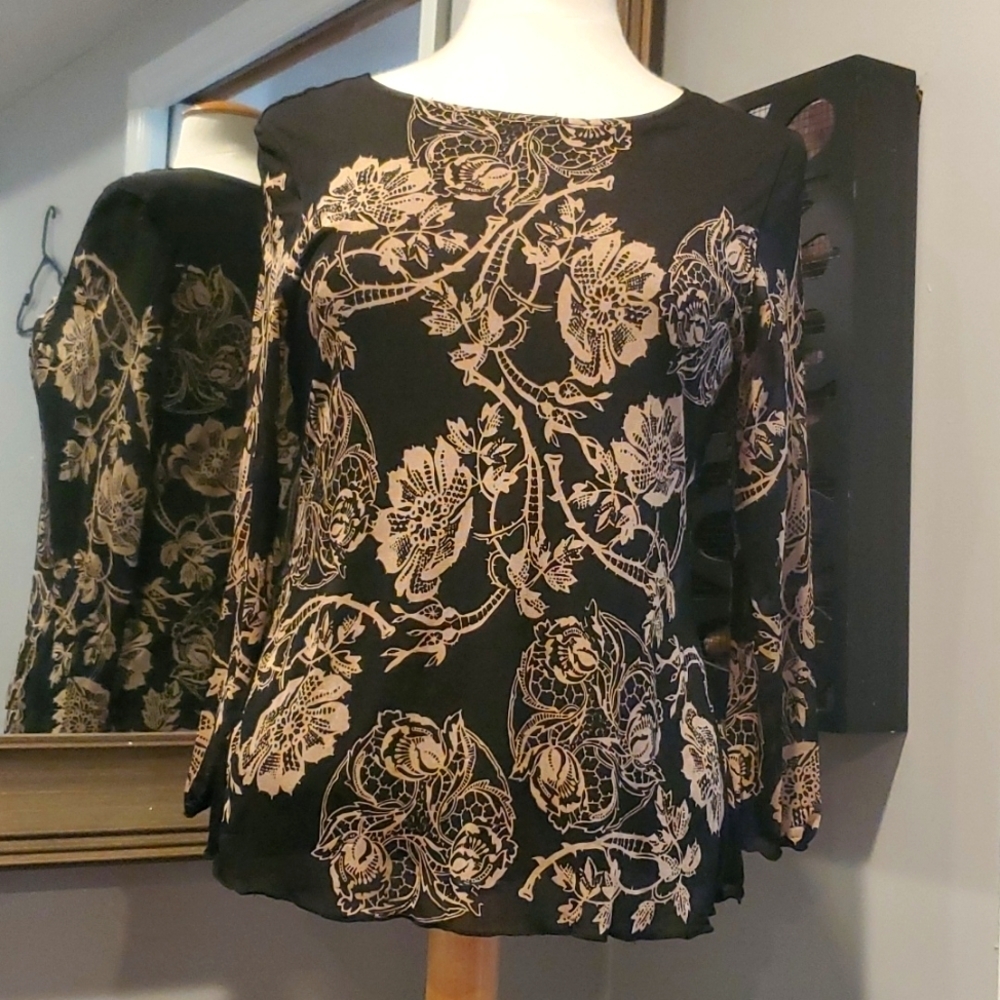Pure Silk talbots sheer top